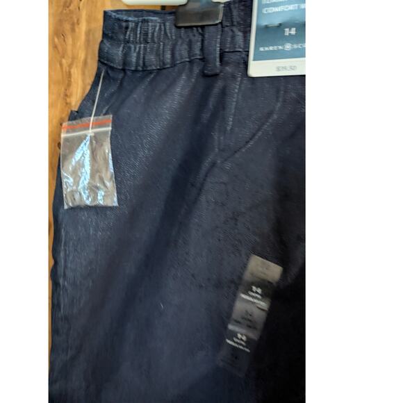 Karen Scott Comfort Capris Cropped Blue Jeans Pants Plus Size 14 Denim Stretch - Picture 6 of 7